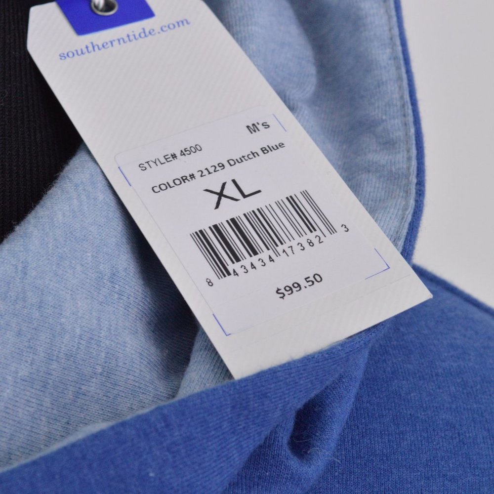 NEW Southern Tide Mens Hoodie Pullstring Blue - Picture 3 of 11